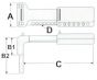 Ball valve fits size 9.5mm to 31.5mm RED