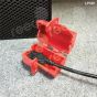 Plug Lockout, Small, Red, 50mm x 50mm x 90mm