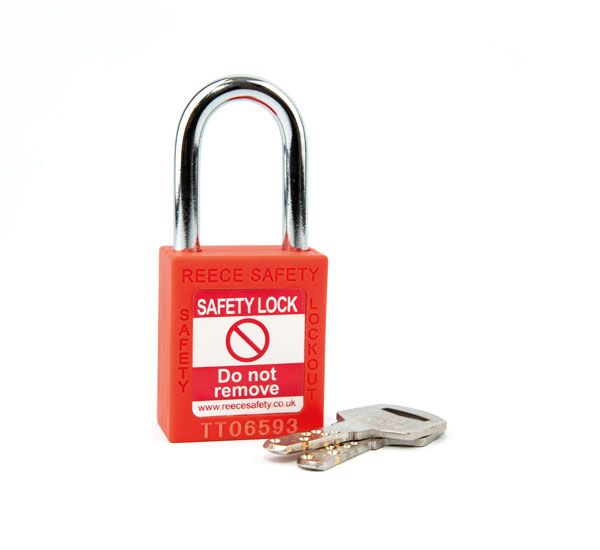  ORANGE Steel Shackle safety padlock keyed differently
