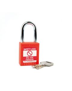  ORANGE Steel Shackle safety padlock keyed differently