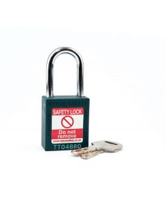 TEAL Steel Shackle safety padlock keyed differently