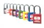 Nylon body Safety Padlock - 38mm clearance Steel Shackle