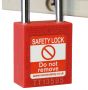 Nylon body Safety Padlock - 38mm clearance Steel Shackle